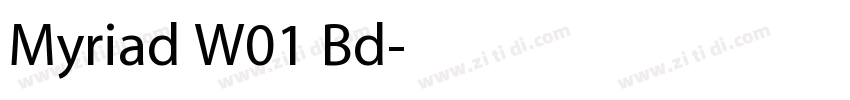 Myriad W01 Bd字体转换